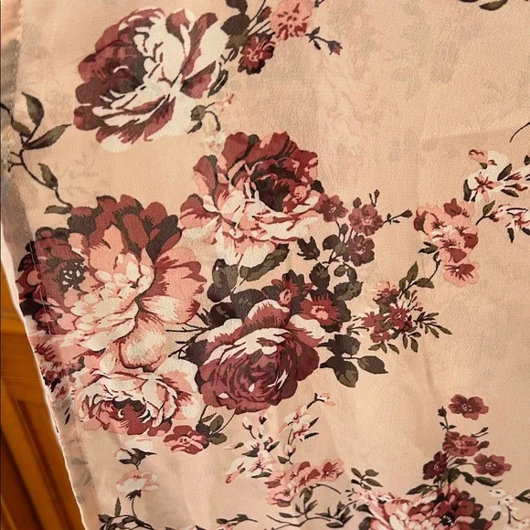 Wallflower Pink Floral Kimono Plus Size XXL New Lace Detail Lightweight Layer - Picture 4 of 9